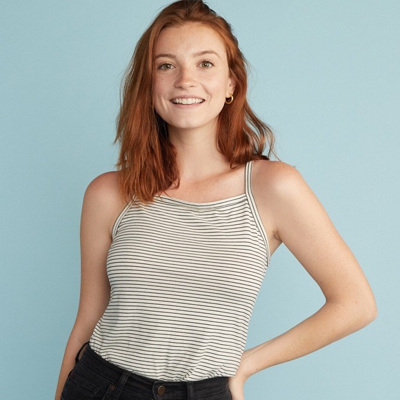 Marine Layer Apron Front Hi Neck Tank Top Small - Picture 6 of 7